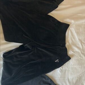 Victoria's Secret Black Velour Jogger Pants